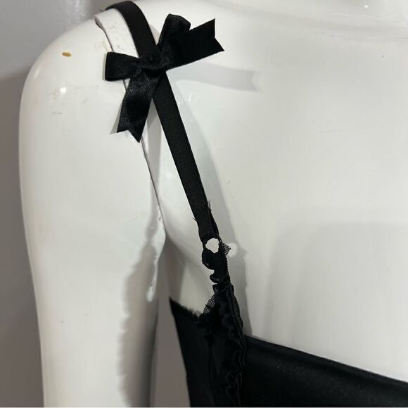 NWT Flora's Follies Sheer Black Sexy Nightie with matching thong - S‎ - Picture 9 of 12